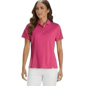 FootJoy Golf ProDry Tennis Pickleball Polo Short Sleeve Shirt Top Pink Small